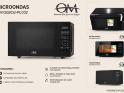 Microondas Digital OM OM720BCG-PC002 22L 700W