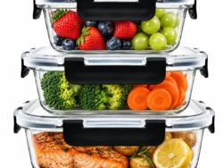 Set x 3 Tupper Recipientes de Vidrio Hogar Actual 143220