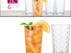 Set x 3 Vasos De Vidrio Circles 340ml 112YY/WH3