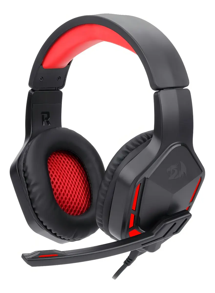 Auriculares Gamer Redragon Themis 2 (H220) negro y rojo