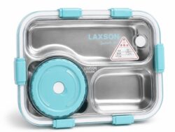 Lunchera de Metal Laxson Con Pote Para Compartimiento D6767