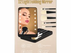Espejo Con 12 Luces Led 5 Cepillos Para Make Up WH-JZ46