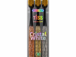 Pack x 3 Cepillos de Dientes Mango Cristal White Tiss T5211