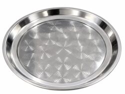Bandeja Redonda Profunda Acero Inoxidable 35cm 120T-35-D