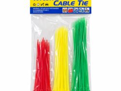 Pack x 72 Precinto Distinta Medida 3 Colores Nylon Cable Tie DD-80229