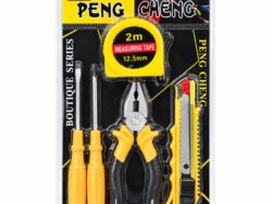Set x 5 Peng Cheng 2 Destornillador + Pinza + Cutter + Metro 1005