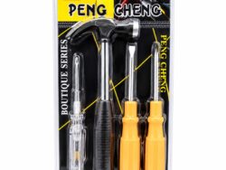 Set x 4 1003 3 Destornilladores + Martillo Peng Cheng