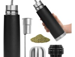 Termo Mate Autocebante 750ml 2 En 1 Acero Inoxidable TML-02