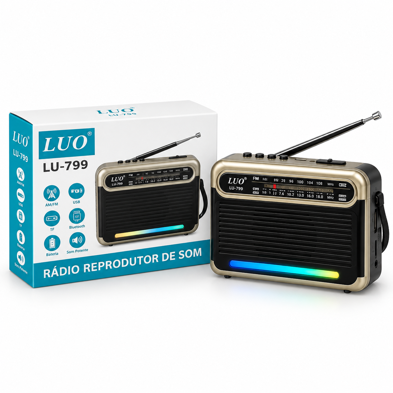 Radio AM FM Bluetooth USB LUO LU-799