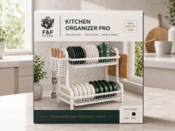 Escurridor Organizador de Platos 2 Pisos Kitchen Organizer Pro