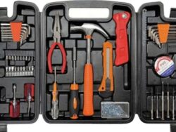 KIT MALETIN DE HERRAMIENTAS MANUALES x201pcs D-040070