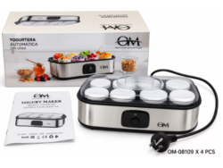 Yogurtera Automática OM OM-08109 Acero Inoxidable 20W