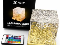 Lampara De Mesa Decorativa Cubo De Acrilico  XX0118