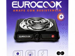 Anafe Electrico Eurocook 1 Hornalla 1000w Negro 5701