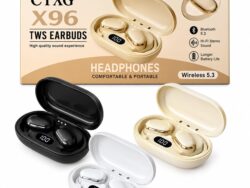 Auriculares Inalambricos TWS X96 Bluetooth 5.3 Estuche de Carga tipo-C