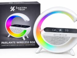 Parlante G Cargador Inalambrico Bluetooth Lampara Led XX0055