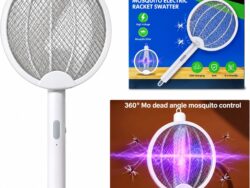 Raqueta Mata Mosquitos 2 En 1 Electrica Recargable XH-889