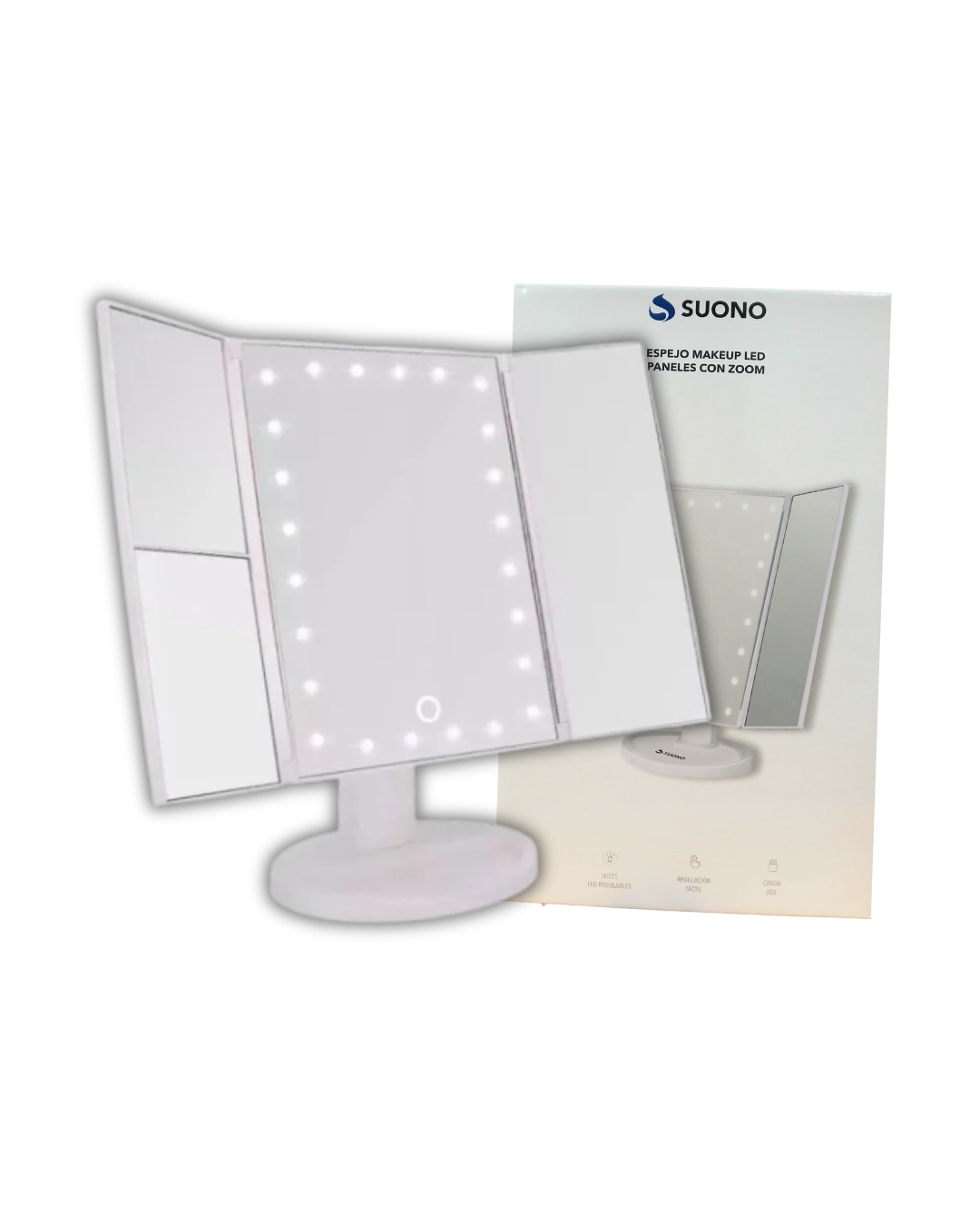 Espejo De Maquillaaje Con Luz Led SUONO ACC0030