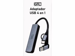 Hub Adaptador Usb 4 En 1 Salidas Usb-a Y Usb-c  HUG-016