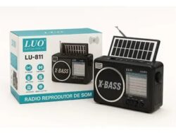Radio Am Fm Parlante Retro Bluetooth Linterna Panel Sola LU-811