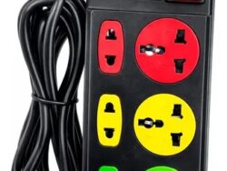 Zapatilla Prolongadora 6 Tomas + 3 Puertos Usb 2503U