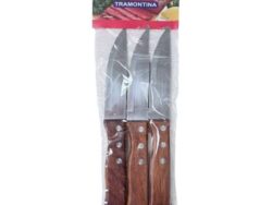 Set x3 cuchillos para asado Tramontina con hoja de acero inoxidable NC6843