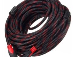 Cable HDMI a HDMI Mallado Rojo 25M