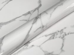 Rollo Vinilo Marmol 0.6cm x 5 Metros Gris Veteado HMYA6001