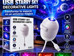Proyector De Galaxias Usb Portatil Lampara Nocturna