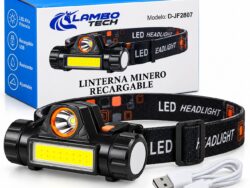 Linterna Vincha Minera Led Recargable Lambo Tech D-JF2807