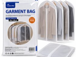 Funda Cubre Ropa Organizador De Placard PEVA Con Cierre 60x120cm 2193