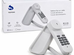 Teléfono Fijo Con Cable De Mesa O Pared Con Función Redial Y Mute suono HOG0615