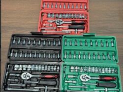 Set Kit De Herramientas 46 Piezas Tubos Llave Criquet Moto Auto WS20