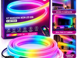 Tira De Luces Led Neon Rgb 5m Onica OA-IL548 Inteligente App