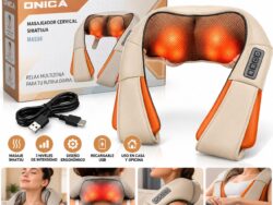 Masajeador Cervical Shiatsu ONICA Recargable USB MAS08