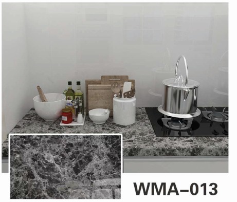 Rollo Vinilo 60x200cm Marmol Gris Grafito WMA-013