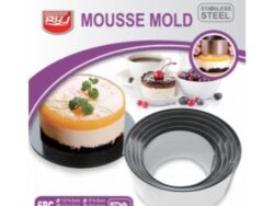 Set 6 Moldes Redondos de acero inoxidable para repostería NEXT CD-026