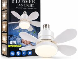 Ventilador De Techo Led Pequeño Con Luz Con Control 16.5" Remoto 60W  YY-420FAN