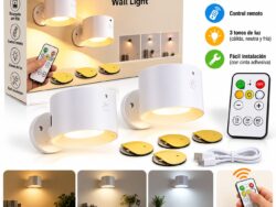 Lámpara Aplique Led Pared Recargable Usb Con Control Remoto x1 KM-61030