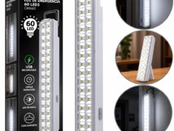 Luz De Emergencia LED Recargable de 60 LED Marca OM OM660