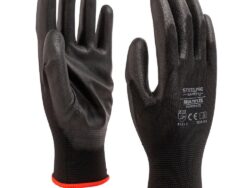 Guantes De Trabajo De Nitrilo Negro Multiflex Alta Resistencia AD9003 POR PAR