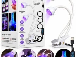 Lámpara UV/LED Multifuncional De Doble Cabezal con clip D-17163