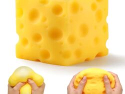 Squishy De Queso Juguete Antiestres Ultrasuave Con Agujeros G-1557