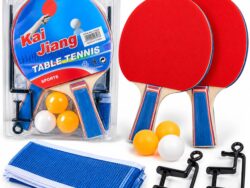 Set De Ping Pong Completo: 2 Paletas, Red, Soportes Y Pelotas G2323