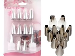 Set 12 Picos Repostería Boquilla Metal Decoración Pasteleria 12PCS