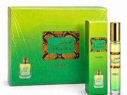 Caja 20u. Mini Perfume HAWAS VERDE Tubo 35ml