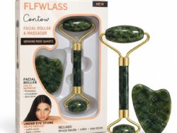 Rodillo Facial Y Piedra Gua Sha Masajeador Contorno Facial BH026-17