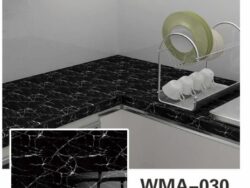 Rollo Vinilo 60x200cm Negro Vetado Blanco Marquina WMA-030